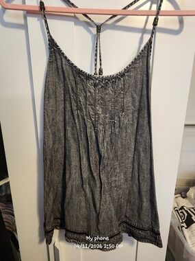 Maurices Gray Washed Strappy Camisole
